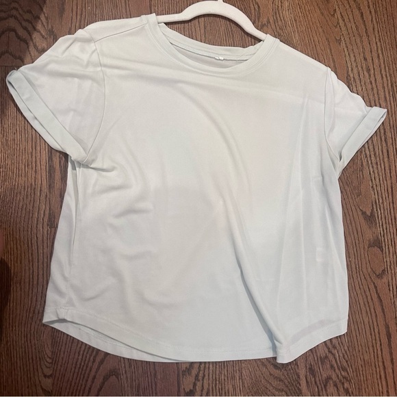 Light blue Crop T Shirt - Picture 3 of 3